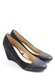 MANGO TOUCH Plateau-Pumps Damen Gr. DE 36 schwarz Business-Look