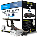 Für BMW X5 Typ E70 Anhängerkupplung abnehmbar +eSatz 13pol 02.2007-10.2013 Set