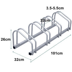 2-6 Fach Fahrradständer Fahrradparker Fahrradhalter Aufstellständer