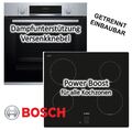 Herdset Bosch Einbau-Backofen mit Induktionskochfeld Kindersicherung autark 60cm