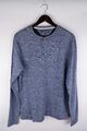 Tommy Hilfiger Herren T-Shirt langärmelig lässig blau Baumwolle Pullover Größe M