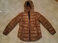 Esprit Steppjacke, 40, Braun, abnehmbare Kapuze, Neuwertig, 2x Getragen, Top