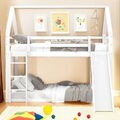 Etagenbett 140x200 cm Hochbett Stockbett Massivholz Kinderbett mit Rutsche