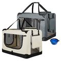 Hundetransportbox Hundebox faltbar Autotransportbox Katzen Hunde Box Juskys®