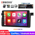 Carplay 9" Autoradio Android 13 2+64G GPS NAV Kamera Für BMW E46 318 320 325 M3