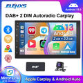 DAB+ Android 13 Autoradio 2 DIN 32G Carplay 7 Zoll GPS NAVI RDS Bluetooth Kamera