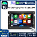 Android13 6+128GB Dab+ CARPLAY W/FAN Autoradio Für VW Passat B5 PoloT4 T5 Sharan