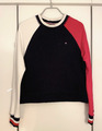 Origineller Tommy Hilfiger Sweater Damen Gr. XS Blau Weiß Rot