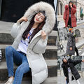 Mantel Jacke Puffer Outwearlinie Parkas mit Kapuze Down Pelz Winter Warmen Dic Y