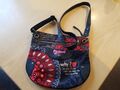 Handtasche Damen Desigual schwarz-rot