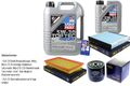 INSPEKTIONSKIT FILTER LIQUI MOLY ÖL 6L 5W-30 für Nissan X-Trail T30 2.2 dCi 4x4