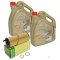 MANN Ölfilter mit 10L Castrol Edge 5W-30LL Longlife Audi A4 A5 A6 A8 Q5 Q7 