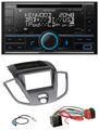 Kenwood CD 2DIN DAB USB MP3 Bluetooth Autoradio für Ford Transit 2018-2019 schwa