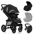 LIONELO® Kinderwagen Buggy bis 22 kg mit Liegefunktion zusammenklappbar Fußdecke