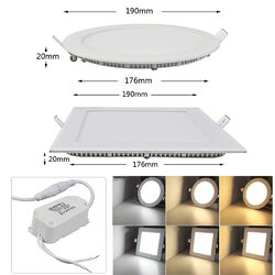 10x/50x LED Panel Einbaustrahler Deckenleuchte Einbau Leuchte Spots flach slim