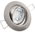 LED Einbaustrahler Decken Spot 230V 7W Leuchte 3 Stufen dimmbar Set DECORA