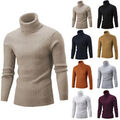 Sweater Rollkragen Pulli Pullover Tops Herren Winter Warme Strickpullover Jumper