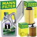 MANN INSPEKTIONSPAKET+MOBIL1 0W-30 MOTORÖL passend für VOLVO S40 II V50 C30 1.6D