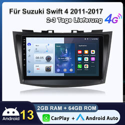 Autoradio Für Suzuki Swift 4 2011-2017 2+64G Carplay Android 13 GPS NAVI FM DAB+