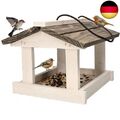 KOTARBAU® Vogelhaus zum Aufhängen Vogelfutterhaus aus Holz Vogelfutterspender F