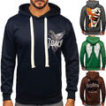 Kapuzenpullover Sweatshirt Pullover Hoodie Sport Print Herren Mix BOLF Aufdruck