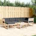 Gartenmöbel Sofa Garnitur Lounge Sitzgruppe Sitzgarnitur 6-tlg. Holz vidaXL