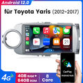 9" CarPlay Android 13 Autoradio für Toyota Yaris 2011-2018 CARPLAY 4GB+64GB