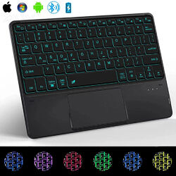 QWERTZ Touchpad Tastatur Hülle für Samsung Galaxy Tab S9 FE S8 S6 Lite A8 A7 A9+