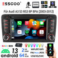 Für Audi A3 S3 RS3 8P 8V 64G Carplay Android 13 Autoradio GPS WIFI RDS BT DAB+