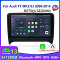 6+128G Android 13 Carplay Autoradio Für Audi TT MK2 8J GPS NAVI WIFI DSP BT DAB+