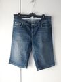 TOMMY HILFIGER JEANS  Shorts Hose Blau kurz  Gr. 36 Top Zustand Mit  Pailletten 