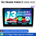 Carplay Für Skoda Fabia II 2008-2013 Autoradio GPS Navi BT Android13 DAB+ 6+128G