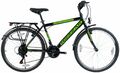 24 Zoll Kinder Fahrrad  Jungenfahrrad City Bike Schwarz Grün Neu-047