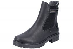 Rieker Damen Chelsea Boots Schwarz Stiefelette Z2852-00