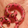 2 Dehnungsspiralen in 8mm in pink & orange