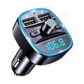 Bluetooth-5.0 Wireless Car FM Transmitter MP3 Player Radio 2USB Charger Adapter