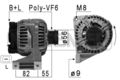 ERA Lichtmaschine Generator Lima 210881A für VOLVO S70 874 V70 1 875 876 S80 184