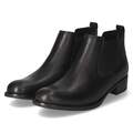 Chelsea Boots Stiefeletten Damen Gabor Schwarz Leder Elastikeinsätze 