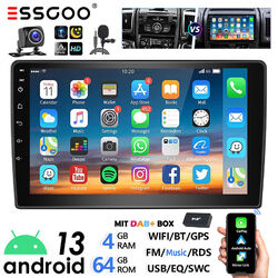 DAB+ 4+64G Android 13 Autoradio Navi CarPlay +Kam Für Fiat Ducato Citroen Jumper