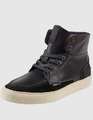 Tommy Hilfiger High Top Sneaker aus Leder in Schwarz Größe 45