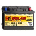 HR AGM Solar-Batterie 12V 80Ah Wohnmobil Versorgung Boot Camping Batterie