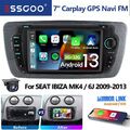 Für Seat Ibiza IV 6J 2009-2013 Android 13 Carplay Autoradio GPS Navi RDS Kamera