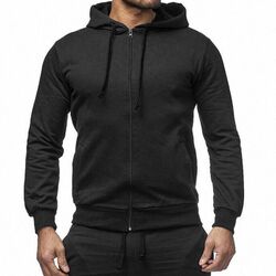 Kapuzenpullover Pullover Sweatshirt Sweatjacke Hoodie Zip Basic Herren