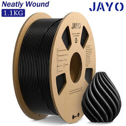 JAYO PETG 3D Drucker Filament 1.75mm 1,1KG Spule +/- 0,02mm Neatly Wound Schwarz