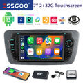 2+32G Android 13 Autoradio DAB+ Navi RDS Carplay Für Seat Ibiza IV 6J 6P 2009-13