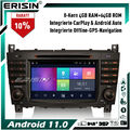 8-Kern CarPlay Android 13 Autoradio GPS Navi Mercedes CLC/CLK/C Klasse W203 W209