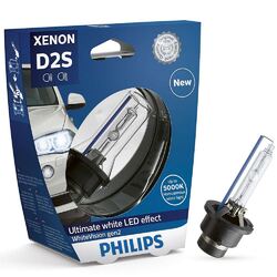 Philips D2S White Vision Xenon - Auto Intensives Weiß Lampe Single 85122WHV2S1