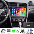 32G DAB 10.1" Android13 Apple Carplay Autoradio GPS Navi DSP für VW Golf VII MK7