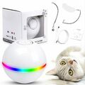 Katzenspielzeug Elektrisch Ball mit LED-Licht, Interaktives Katzenball Glitzer