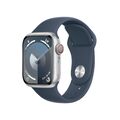 Apple Watch Series 9 [GPS + Cellular, inkl. Sportarmband S/M sturmblau] 41mm A S